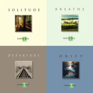 Image of 4 Bodhi Tree CDs: Solitude, Breathe, Departure and Drift.
