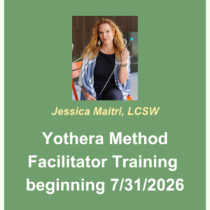 Image of Jessica Maitri, LCSW. Yothera Method Facilitator Training beginning July 31, 2026.